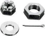 Colony Nuts With Washers Kit Front Axle Chrome 66 71 Touring 8162-3. Fixed Price $26.65.
