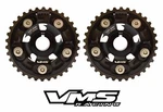 2X Black Racing Performance Cam Shaft Gear Pulley Honda Acura B16A B18C. Fixed Price $999.99.