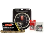 Suzuki DRZ400-SM 2005 2006 2007 Gold X-ring Chain Black Rear Front Sprocket Kit. Fixed Price $214.49.