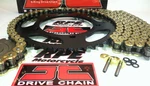 1998-2002 Kawasaki ZX6R Ninja Oem Jt Z3 Gold 520 X-ring Chain And Sprockets Kit. Fixed Price $169.95.