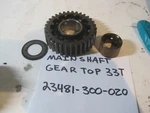 69-76 Honda K Four Transmission Main Shaft Gear Top 33T. Fixed Price $20.00.