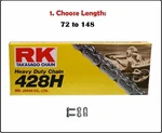 Rk 428 Hd Standard Non-sealed Motorcycle Drive Chain Natural W/ Clip Master Link. Fixed Price $33.80.