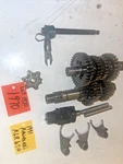 1990-1996 Kawasaki KL650 KLR650 Transmission Gears W/ Shifter Drum Lot 1970. Fixed Price $50.00.