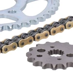 Jt/tsubaki Chain And Sprocket Kit, 525 Alpha Gold X-ring Yamaha: 91-95 TDM850. Fixed Price $314.01.