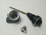 Harley-davidson 2013 Dyna Super Glide Oil Dipstick Filler Neck & Drain Plug. Fixed Price $49.95.