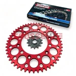 Honda Renthal R3 Oring Chain & Alloy Sprocket Kit Red CR250R CR500R 1988-2007. Fixed Price $228.35.