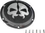 Drag Specialties Split Skull Derby Cover Black With Chrome 1107-0551. Fixed Price $78.23.