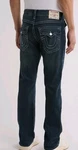 True Religion New Ricky Big Flap Relaxed Straight Blue Men's Jeans Size 36X34. Fixed Price $69.99.