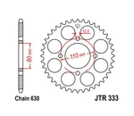 Jt Steel Rear Sprocket 630 43T For Honda CB750F Super Sport 1977-1978. Fixed Price $47.25.