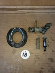 1978 Honda Express NC50 NA50 Rear Brake Shaft, Cam & Shoe Assembly 43141-147-010. Fixed Price $25.00.