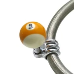 Yellow Number 9 Stripes Billiard Pool Ball Custom Adjustable Suicide Brody Knob. Fixed Price $99.95.