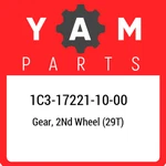 1C3-17221-10-00 Yamaha Gear, 2ND Wheel (29T) 1C3172211000, New Genuine Oem Part. Fixed Price $81.97.
