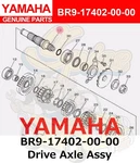 Yamaha New 2018-2019 YZ450F Drive Axle Assy BR9-17402-00-00. Fixed Price $121.75.