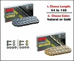 Rk 520 Xso Xring Motorcycle Drive Chain Natural Gold With Rivet Master Link. Fixed Price $103.90.
