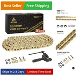 Gold 520 X-ring Motorcycle Chain 110 Links Pro-street Hx Series With Connecti.... Fixed Price $121.74.