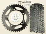 Vortex Chain And Sprocket Kit Aluminum 15/45T Black CK6287. Fixed Price $285.57.