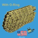 Chain 530 120 Gold Color With O-ring Fit:suzuki GSX1300R , Yamaha Honda. Fixed Price $136.90.