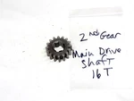1981 Kawasaki Transmission Main Shaft Gear 16T 13129-1173. Fixed Price $45.00.