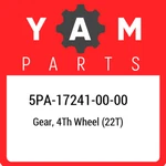 5PA-17241-00-00 Yamaha Gear, 4TH Wheel (22T) 5PA172410000, New Genuine Oem Part. Fixed Price $61.60.