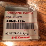 Nos Kawasaki 97-02 KX125 KX250 Chain Adjuster Oem # 33040-1156. Fixed Price $18.00.