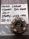 Honda CR250R 5TH Gear 20T (counter Shaft) 1986-01 Used Oe P/n 23491-KZ3-000. Fixed Price $75.00.