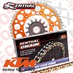 Ktm SXF450 Chain & Sprockets Renthal R3 O-ring Twinring Orange 2007-2024. Fixed Price $261.90.