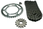 Kawasaki Ninja 600, 1985-1987, O-ring Chain And Sprocket Set ZX600A, 600R. Fixed Price $107.79.