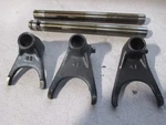 Shift Forks Assy Kawasaki EX250 13140-1149 13140-1148 49047-1066 49047-1067. Fixed Price $19.99.