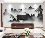 3D Black Mountain ZHUA25941 Wallpaper Murals Removable Self-adhesive Ann. Fixed Price $14.25.