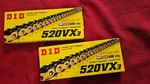 D.i.d 520VX3 Pro Street O-ring Series Chain 110 Gold Motorcycle (qty 1). Fixed Price $99.99.
