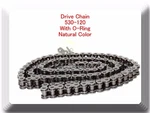 Drive Chain Natural Color 530 X120 Link (with O-ring) For Harley Honda Kawasaki. Fixed Price $59.35.