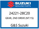 Suzuki Oem Part 24221-28C20 Gear 2ND Drive (NT:15). Fixed Price $111.65.