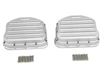 Harley Finned Cast Rocker Box Cover Set Peen/polish Fits 1948-1965* Panhead Fl. Fixed Price $241.20.