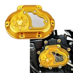 Gold Aluminum Transmission Sider Cover Fits Harley 17-LATER Touring Fltrxs Flhr. Fixed Price $119.95.
