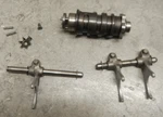 1977 Yamaha Transmission Shift Drum And Forks 1W4-18541-00-00. Fixed Price $120.00.