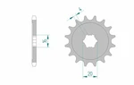 3669-STANDARD Steel Pinion 24100 428 Afam Compatible With Kawasaki Kx 85. Fixed Price $32.74.