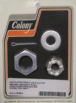 Harley Knucklehead Panhead Shovelhead Cad Plated Front Axle Nut Kit 8163-3. Fixed Price $15.22.