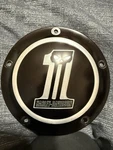 Harley Davidson Genuine Option Dark Custom Logo Derby Cover No. 1 Skull Engine. Fixed Price $159.00.