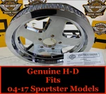 Oem 04-22 Harley Sportster Models Thunder Star 68T Belt Sprocket Pulley Chrome. Fixed Price $199.95.