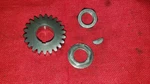 KDX200 Kawasaki 1983 Primary Spur Gear W/ Nut Washer And Key 13097-1145. Fixed Price $18.00.