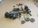 Yamaha 1981 XJ550 Maxim Transmission Box Main Shaft Forks Gears. Fixed Price $93.50.
