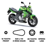 Did Heavy Duty Chain & Sprocket Kit For Kawasaki ER-6N 06-16. Fixed Price $130.31.
