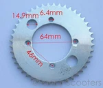 Rear Sprocket Using BF05T Chain 8MM Pitch X 44 Teeth Electric/ Gas Scooter. Fixed Price $14.99.