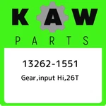 13262-1551 Kawasaki Gear,input HI,26T 132621551, New Genuine Oem Part. Fixed Price $98.18.