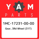 1MC-17231-00-00 Yamaha Gear, 3RD Wheel (31T) 1MC172310000, New Genuine Oem Part. Fixed Price $157.74.