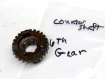 1987 88 Yamaha Transmission Counter Shaft 6TH Gear 2HG-17261-00-00. Fixed Price $56.00.