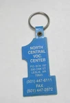 Vtg North Central Vocational Center Collectible Key Chain Ring Fob. Fixed Price $8.14.
