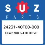 24231-40F00-000 Suzuki GEAR,3RD & 4TH Drive 2423140F00000, New Genuine Oem Part. Fixed Price $258.10.