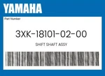 Yamaha Genuine Shift Shaft Assy 3XK-18101-02-00. Fixed Price $103.19.