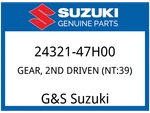 Suzuki Oem Part 24321-47H00 Gear, 2ND Driven (NT:39). Fixed Price $161.03.